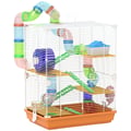 Miniatyrbild 2 av 2: Hamsterbur, Flera Nivåer, Komplett Tillbehörsset,Apelsin