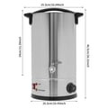 Pikkukuva 2 / 2: Kauneusvaha sulatusuuni, 1200W teho, 10L kapasiteetti,Hopea 15L