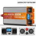 Miniatyrbillede 2 af 2: DC/AC Inverter, Ren Sinusbølge, Fjernbetjening,24V-b, Europa-d, Spidseffekt 6000w, 230V-d