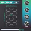Miniatyrbild 2 av 2: Garagebelysning, Energieffektiv, Mångsidig Tillämpning,14 Hex Kit