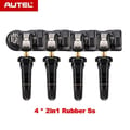 Miniatyrbillede 2 af 2: TPMS-sensor, programmerbar universel, bred køretøjskompatibilitet,4 gummi