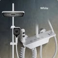Miniatyrbillede 2 af 2: Bruserarmatur Sæt, Digital Skærm, Højtryksydelse,Hvid uden skærm