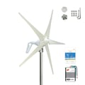 Pikkukuva 2 / 2: Tuuliturbiinigeneraattori, 400W Teho, Tehokas Energian Tuotanto,Valkoinen 5 terää, 400W, 24V