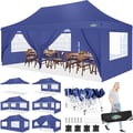 Miniatyrbillede 2 af 2: Pavillon, Vandtæt Stof, Nem Opsætning,Mørkeblå, 3x6m
