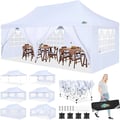 Miniatyrbillede 2 af 2: Pavillon, Vandtæt Stof, Nem Opsætning,3x6m, Hvid