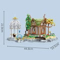 Miniatyrbild 2 av 2: Filmsetet Sagan om Ringen Elf Rivendell Byggsats, Miljövänligt Material, Modulär Byggdesign,med låda