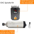 Pikkukuva 2 / 2: 2.2 kW Ilmajäähdytteinen Spindelimoottori, 24000 rpm Nopeus, ≤0.01 mm Poikkeama,LISÄÄ VFD