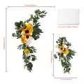 Miniatyrbild 2 av 2: Artificiell Bröllopsbåge Blomsterkit, Elegant Blomsterdesign, Mångsidiga Draperier,3p Set TypA