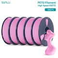 Miniatyrbillede 2 af 2: 3D-printer filament, høj hastighed, mat finish,Pink