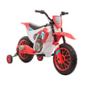Miniatyrbild 2 av 2: Elmotorcykel, 12V-batteri, Realistisk körupplevelse,Röd