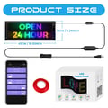 Miniatyrbillede 2 af 2: LED Matrix Panel, Bluetooth Kontrol, Tilpasselig Skærm,24x64LEDs, 0-5W-b
