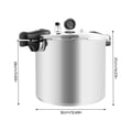 Miniatyrbillede 2 af 2: Trykkoger, 22L kapacitet, aluminiumlegering materiale, 90Kpa maksimalt tryk,Sølv