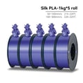 Miniatyrbillede 2 af 2: 3D-printer filament, silke materiale, farveovergangsevne,Silke Enkelt Lilla
