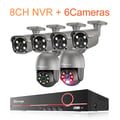Miniatyrbillede 2 af 2: Overvågningskamera, 5MP opløsning, nattevision,8CH NVR 6Kameraer B-a, Ingen indbygget HDD-b