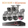 Miniatyrbillede 2 af 2: Overvågningskamera, 5MP opløsning, nattevision,1T Indbygget HDD-a, 8CH NVR 6Kamera A