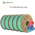 Miniatyrbillede 2 af 2: 3D-printer filament, højhastighedsydelse, multicolor gradient,VildBlomst Lang5kg