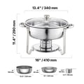 Miniatyrbild 2 av 2: Chafing Dish, 5QT kapacitet, rostfritt stål konstruktion,2 Pack Silver