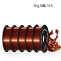 Miniatyrbillede 2 af 2: 3D Silke PLA Filament, 1 kg, Biologisk Nedbrydeligt Materiale,Kobberfarve