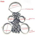 Miniatyrbillede 2 af 2: Bondage Begrænsning, Justerbar Pasform, Holdbart Metal,Til Mænd