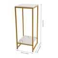 Miniatyrbillede 2 af 2: Plantebord Hylde, Robust To-Niveau Design, Pladsbesparende,Guld