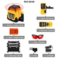 Miniatyrbild 2 av 2: Rotary Laser Nivå, Självnivellerande Funktion, Fjärrkontrollsoperation,Röd Stråle 1