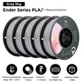 Miniatyrbillede 2 af 2: 3D-printer filament, PLA-material, 1 kg vægt,Grå 5KG