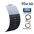 Miniatyrbillede 2 af 2: Solpanel, Fleksibelt Design, Høj Effektivitet,95w 12v sæt