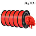 Miniatyrbillede 2 af 2: 3D-printer filament, PLA-materiale, 1,75 mm diameter,Rød