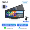 Pikkukuva 2 / 2: Auton DVR, 4K-resoluutio, kaksoislinssi, CZ12-GPS-Takakamera, EI TF-korttia