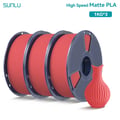 Miniatyrbillede 2 af 2: 3D-printer filament, høj hastighed, pænt viklet,HSMPLA Kirsebær Rød