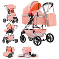 Miniatyrbillede 2 af 2: Baby Køretøj, 3-i-1 Alsidighed, Sammenklappeligt Design,808C-PINK