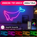 Miniatyrbild 2 av 2: LED Neon Rep Ljus, Musiksynkronisering, App/Fjärrkontroll, 20M