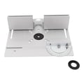 Miniatyrbillede 2 af 2: Router Tabel Indsatsplade, Holdbar Konstruktion, Præcisionsydelse,Sølv