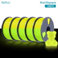 Miniatyrbillede 2 af 2: 3D-printer filament, PETG-materiale, lysende i mørket funktion,PLA lysende Gul