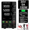 Pikkukuva 2 / 2: DC Virtalähde, Säädettävä 30V 10A, Älykäs Lataustila,SPPS-C305C 30V5A