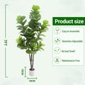 Miniatyrbild 2 av 2: Konstgjord Fiddle Leaf Fig Träd, Livaktigt Utseende, Låg Underhåll,210cm