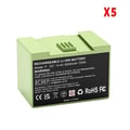 Miniatyrbillede 2 af 2: Erstatningsbatteri, 5000mAh kapacitet, kompatibilitet med iRobot modeller,5Pcs 5000mAh