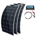 Miniatyrbillede 1 af 2: Solpanel, Høj Effektivitet Monokrystallinsk, Fleksibelt Design,300w solsystem