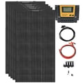 Miniatyrbillede 1 af 2: Fleksibelt solpanel kit, høj effektivitet 24%, holdbart monokrystallinsk silicium,5stk 120W Kit