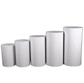 Miniatyrbild 1 av 2: Järncylinder, vit färg, olika storlekar, hållbart material,vit 5st