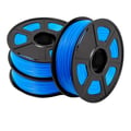 Miniatyrbild 1 av 2: PLA Filament 3 Rullar, 1,75 mm Diameter, Miljövänligt Material,PLAPLUS Blå 3Rullar