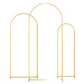 Miniatyrbild 1 av 2: Bröllopsbåge, 3-delat elegant bakgrundsstödset, Guld, 3-delat set