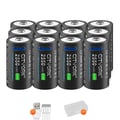 Pikkukuva 1 / 2: Litiumioniakku, 2550mWh kapasiteetti, yhteensopiva useiden mallien kanssa,12PCS Akku