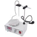 Miniatyrbild 1 av 2: Magnetisk rörmixer med värmeplatta, 250W värmeeffekt, 0-2000rpm hastighetsjustering,Silver