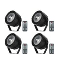 Miniatyrbillede 1 af 2: LED Par Belysning, Trådløs Fjernbetjening, RGB Farveblanding,EU Stik, 4PCS