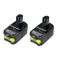 Miniatyrbillede 1 af 2: Lithium-Ion Batteri, 6000mAh Kapacitet, 18V Spænding, kompatibel med Ryobi,2 batteri