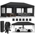 Miniatyrbild 1 av 2: Paviljong Popup Gazebo, Vattentät Tak, Justerbar Höjd, svart