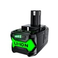 Miniatyrbillede 1 af 2: Erstatningsbatteri, 6000mAh/9000mAh kapacitet, 18V lithium-ion, kompatibel med Ryobi,1 STK 6.0 Batteri