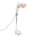 Miniatyrbillede 1 af 5: Infrarød lampe, dobbelt hoveddesign, justerbar temperatur,HVID