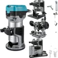 Pikkukuva 1 / 2: Puuporakone, 710W teho, nopeus 13000-33000 RPM, alumiiniseosmateriaali,4 Perustaa